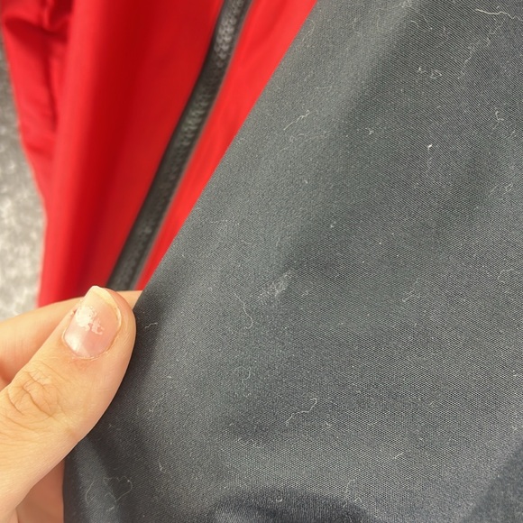 VTG Wearguard Coca Cola Long Sleeve Zip Up Jacket Red Black Mens XL Windbreaker - Picture 10 of 13